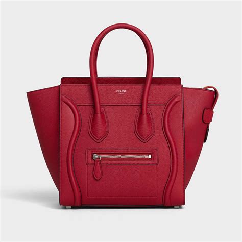 Micro Luggage handbag in smooth calfskin 